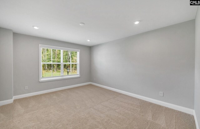 view of carpeted empty room