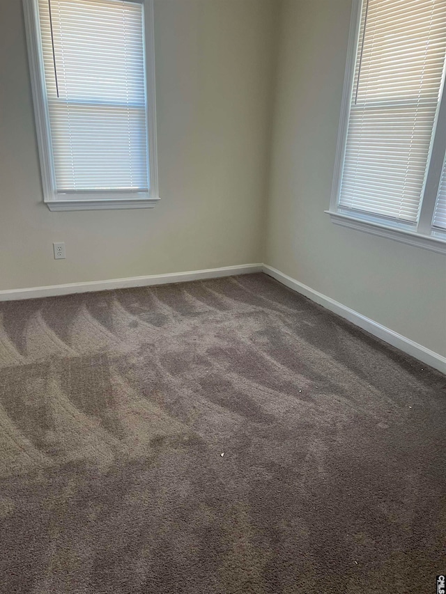 view of carpeted empty room