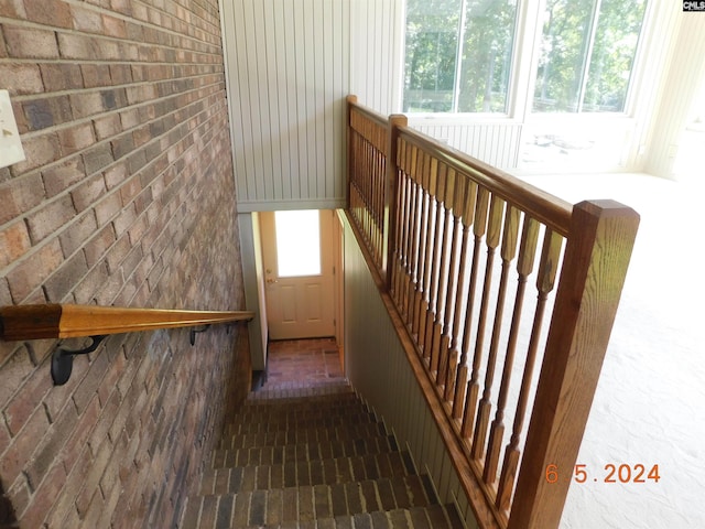 view of staircase