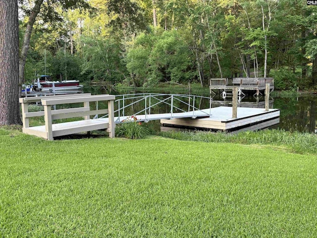 125 Milmont Shores Rd, Chapin, SC 29036 - view of grassy yard with a deck and a view of trees