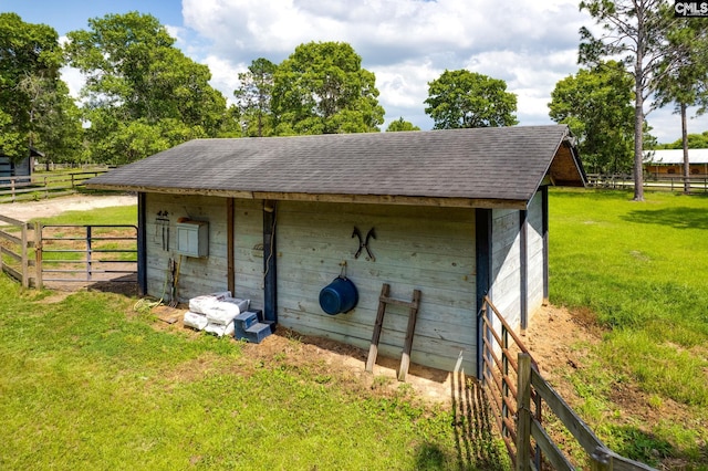 view of outbuilding with an outdoor structure