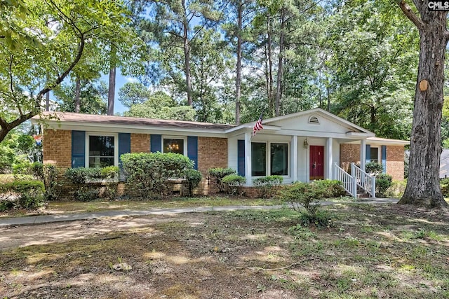 view of ranch-style home