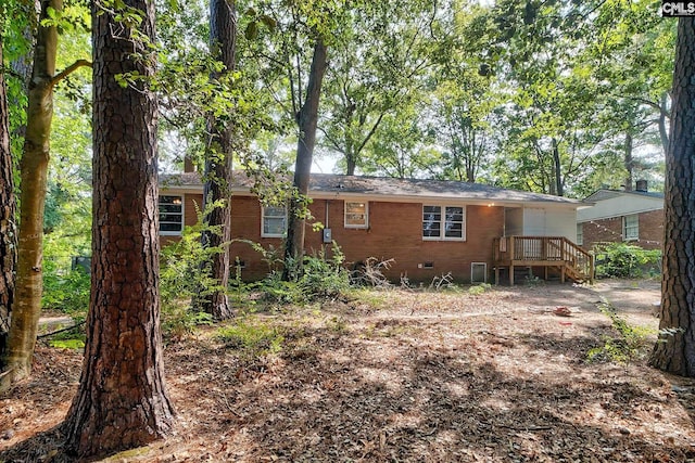 view of rear view of property