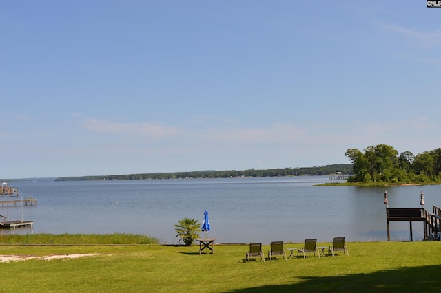 view of water feature