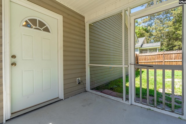 view of entrance to property