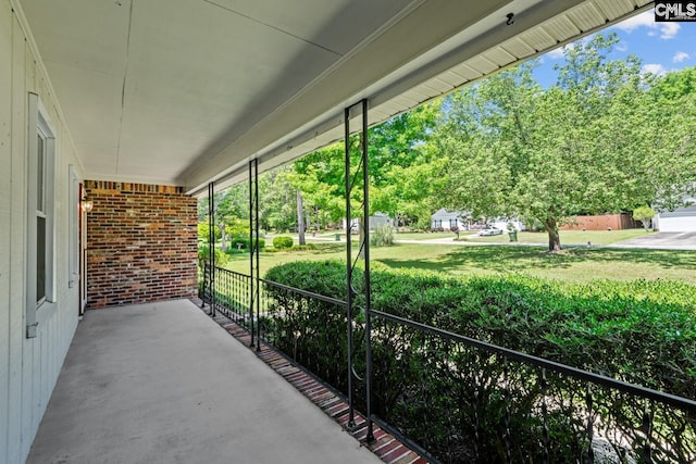 view of patio / terrace featuring a porch