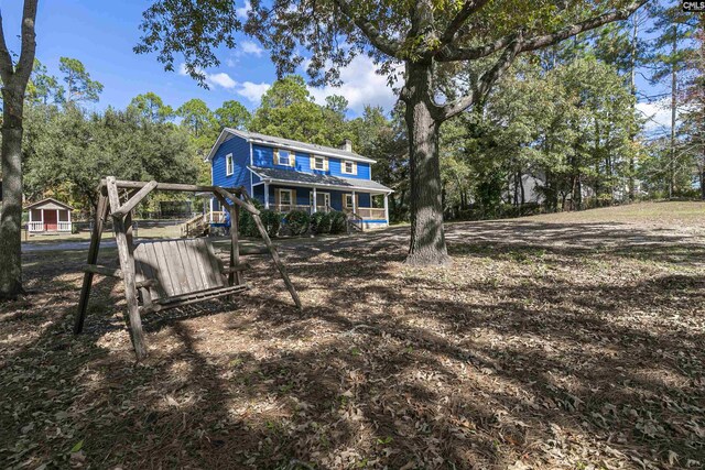 view of back of property