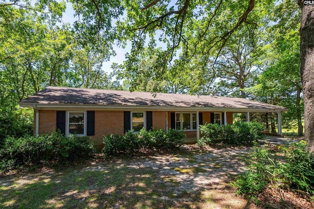 view of ranch-style home