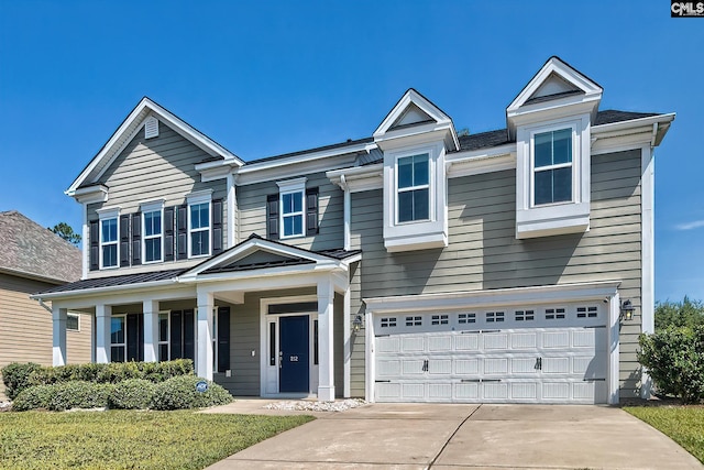 view of front of home featuring a garage