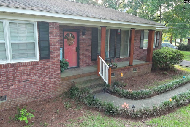 view of front facade featuring a porch