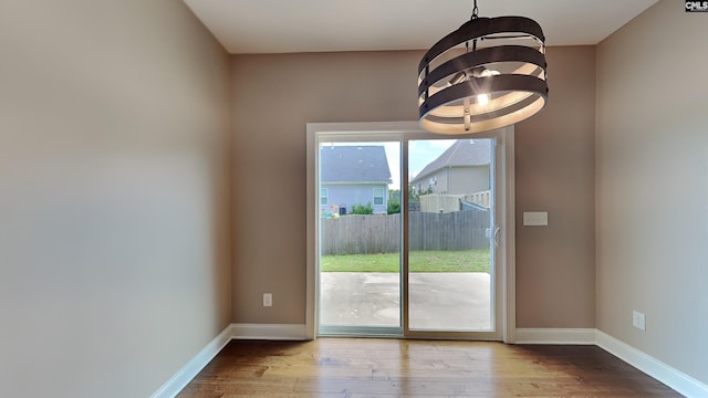 interior space featuring light hardwood / wood-style flooring