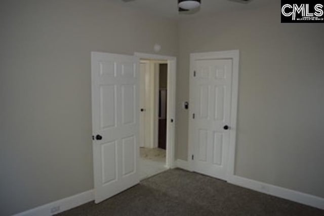 interior space featuring carpet flooring