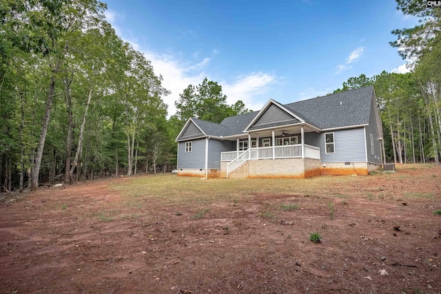 view of front of home with a porch