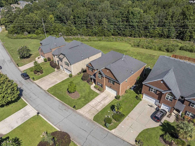 bird's eye view featuring a residential view