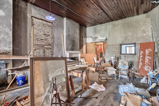 miscellaneous room featuring wood-type flooring