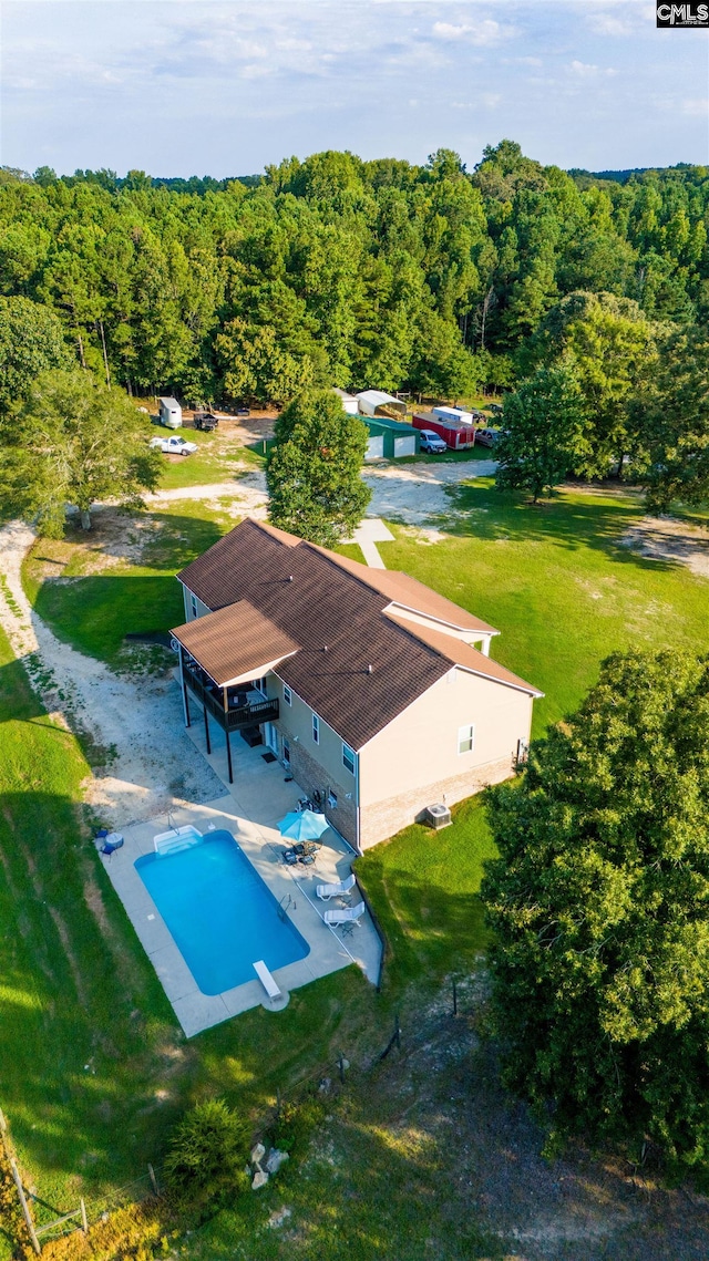 birds eye view of property