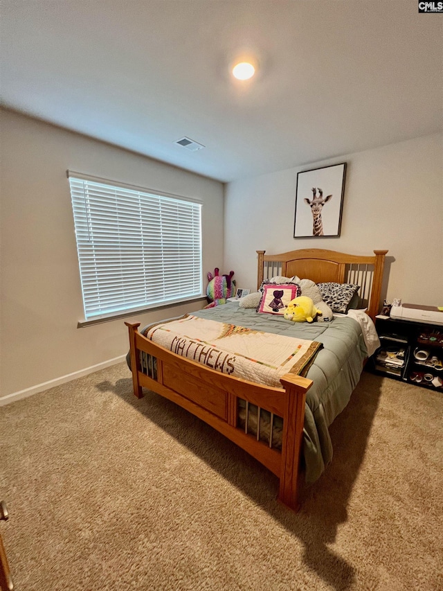 bedroom with carpet flooring