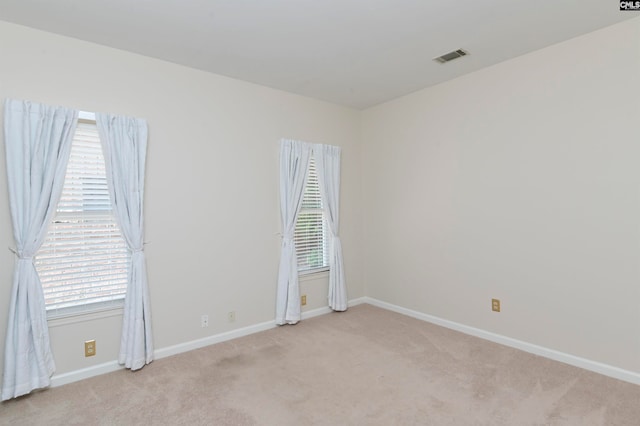 view of carpeted empty room