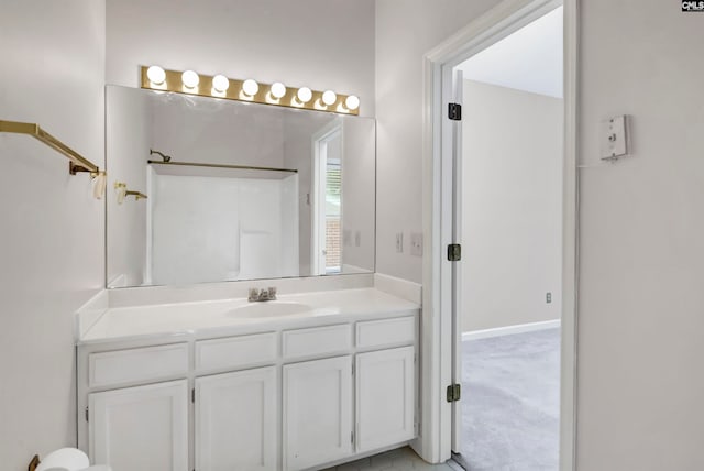 bathroom with vanity