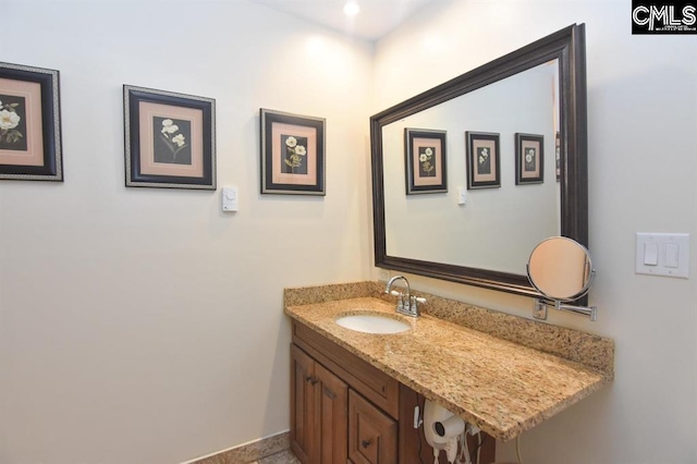 bathroom featuring vanity