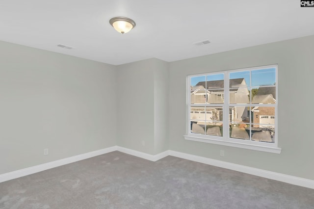 spare room featuring carpet floors and a healthy amount of sunlight