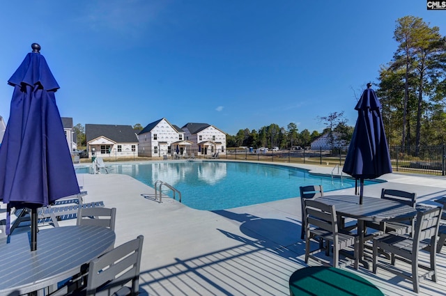 view of pool with a patio