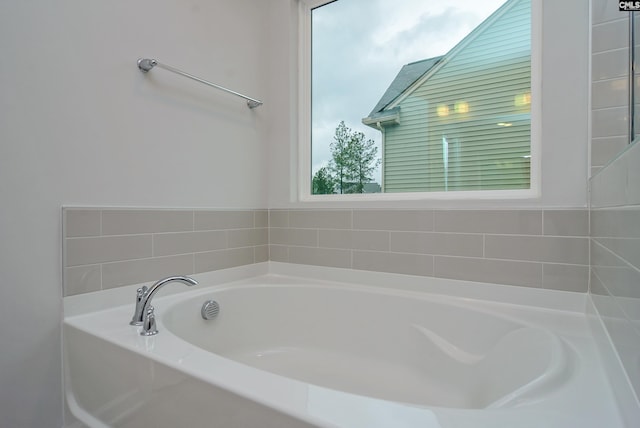 bathroom with a bathing tub