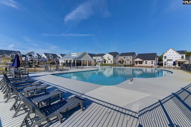 view of pool with a patio