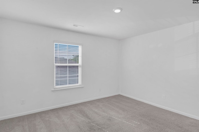 empty room with light carpet