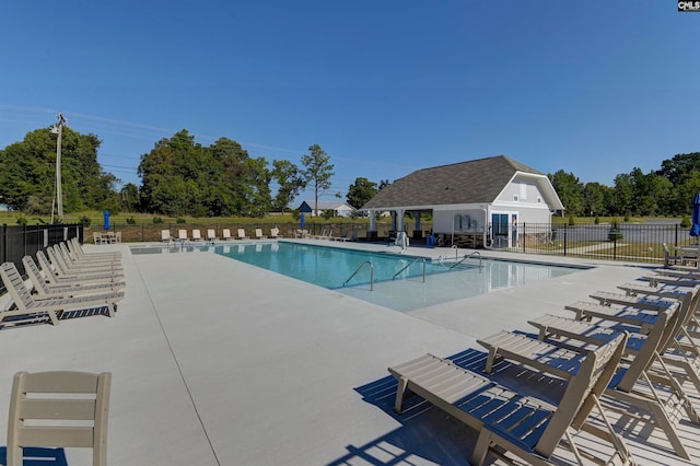 view of pool with a patio