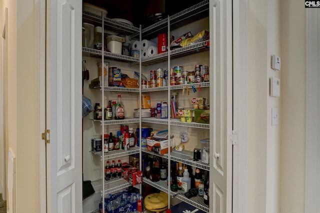 view of pantry