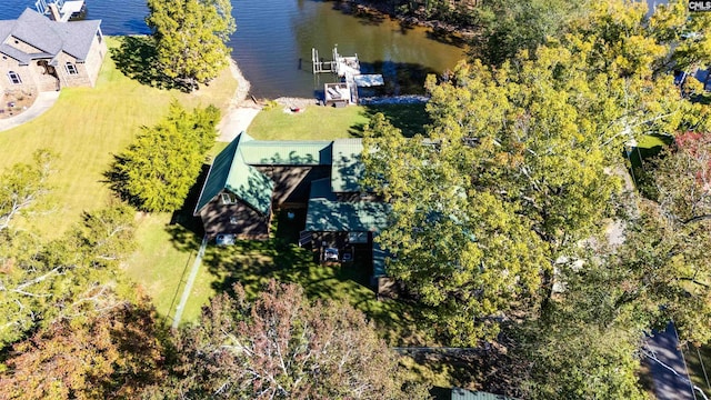 234 Turtle Trl, Leesville, SC 29070 - aerial view of property and surrounding area featuring a large body of water