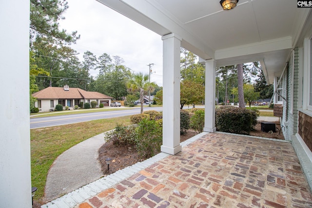 view of patio / terrace featuring a porch