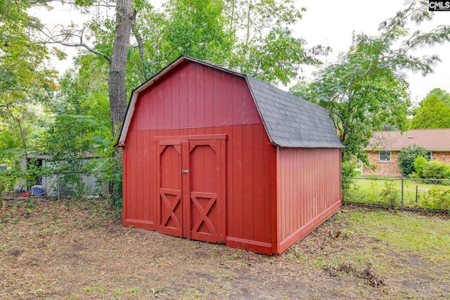 view of outdoor structure