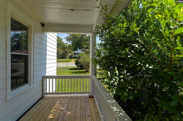 view of wooden terrace