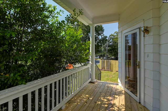 view of deck