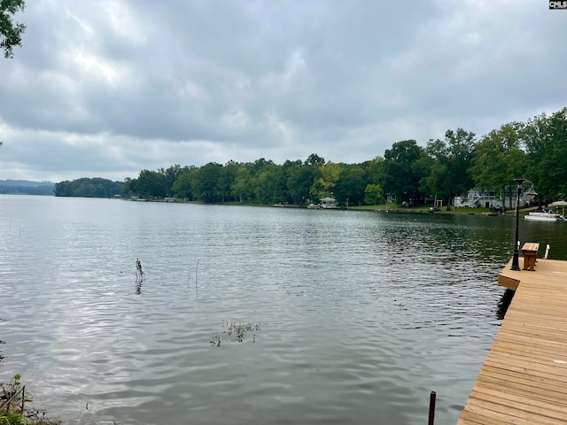 exterior space featuring a boat dock