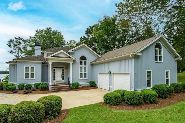 view of front of home with covered porch