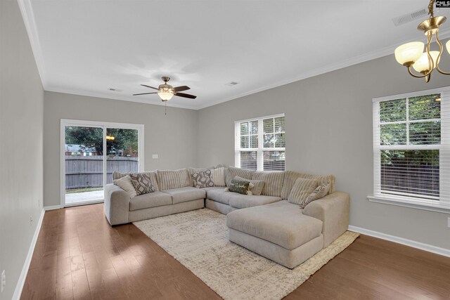 25 Eason Ct, Columbia, SC 29209 - living room with visible vents, wood finished floors, and a healthy amount of sunlight