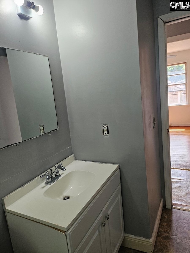 bathroom with vanity