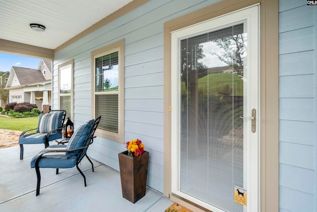 view of patio / terrace with a porch