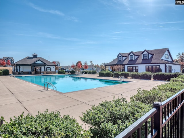 view of pool with a patio area