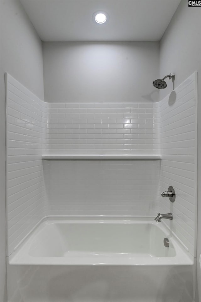 bathroom featuring bathtub / shower combination