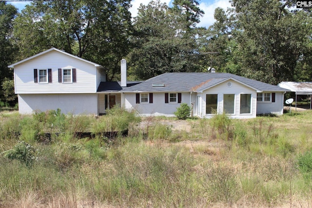 view of front of home