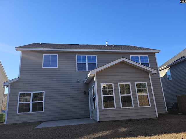 rear view of house featuring a patio area