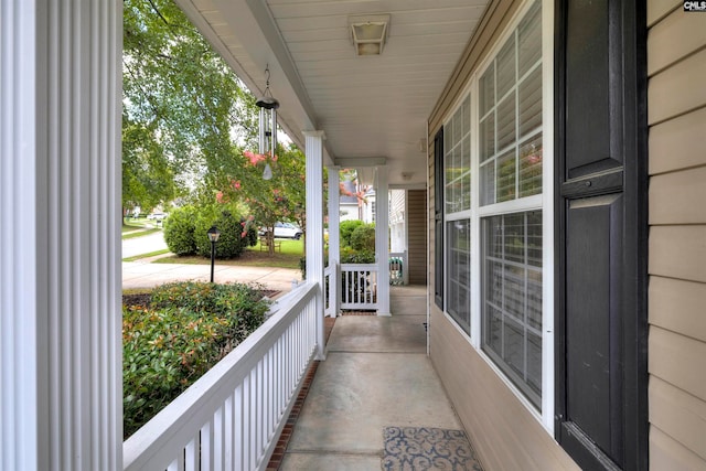 view of patio with covered porch