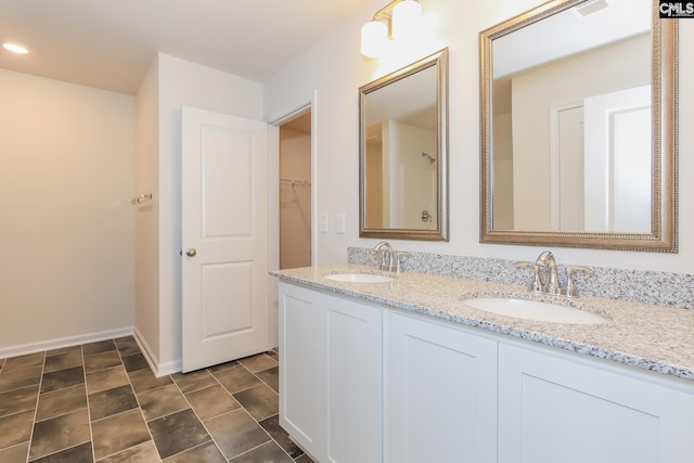 bathroom with vanity