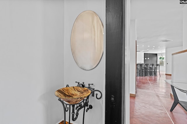 interior space featuring tile patterned floors