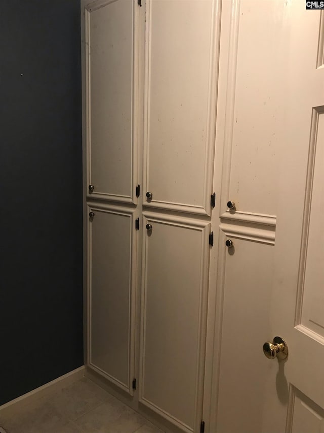 interior details with tile patterned floors