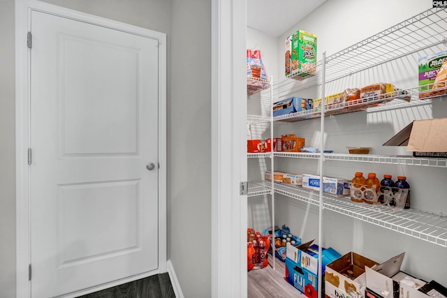 view of pantry